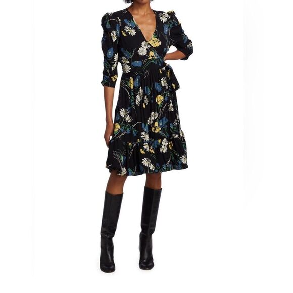 NWT byTiMo Floral Bubble Wrap Dres Size M - Picture 1 of 11